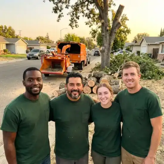 Simpson's Tree Service crew after a Virginia Beach tree removal job